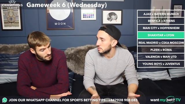 Champions League - Gameweek 6 - Wednesday 12th December - 2018/2019 смотреть онлайн