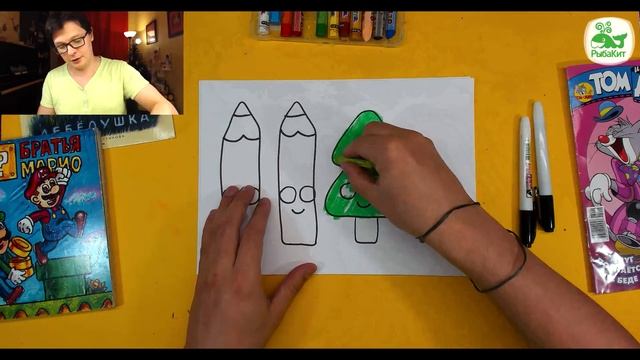 Рисование для детей / ЁЛКА и КАРАНДАШИ смотреть онлайн