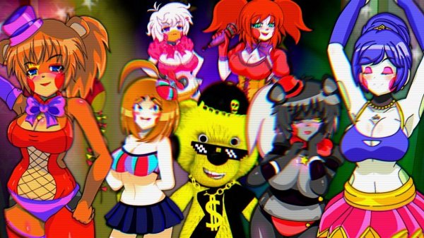 ДЕВОЧКИ АНИМАТРОНИКИ ОКРУЖИЛИ ФНАФ ПЛЕЯ ❤️ FNAF ПЯТЬ НОЧЕЙ в АНИМЕ !!!