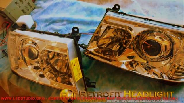 БИ КСЕНОНОВЫЕ ФАРЫ TOYOTA LANDCRUISER 100 смотреть онлайн