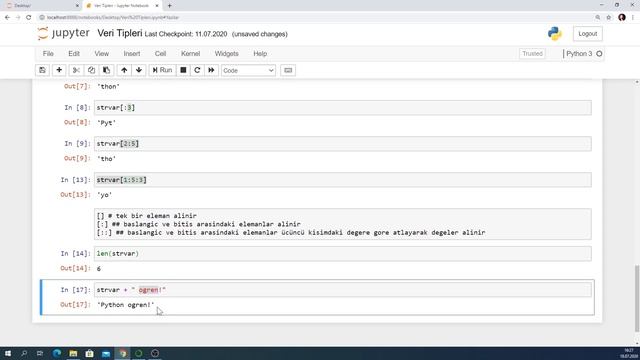 Python Dersleri #4 | Yazı Veri Tipleri (String ve Char) смотреть онлайн