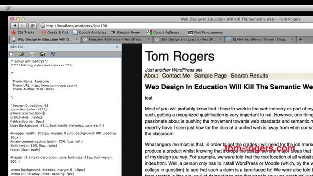 Developing Themes For WordPress: Part 4 смотреть онлайн