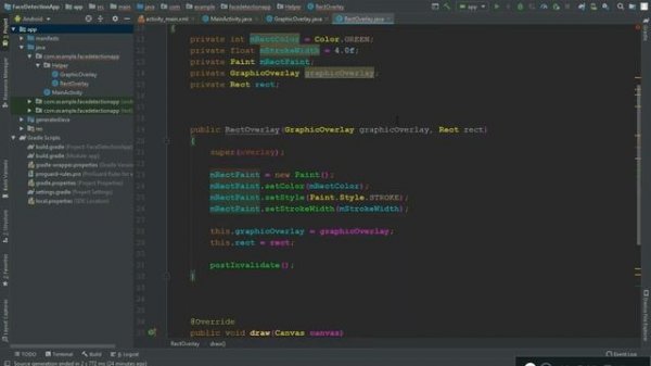 Android Face Detection using Camera - Google MLKit Face Detection Android Studio - Firebase ML Kit