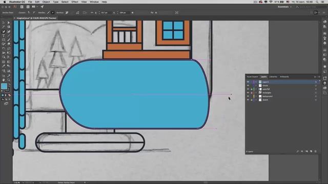 Урок 3. Инструменты отрисовки изображения в Adobe Illustrator - Illustrator для начинающих. смотреть онлайн