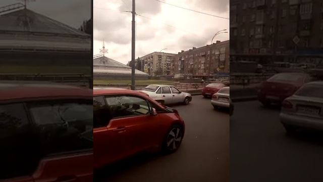 Поездка по городу Киев автобусом по маршруту 119 смотреть онлайн