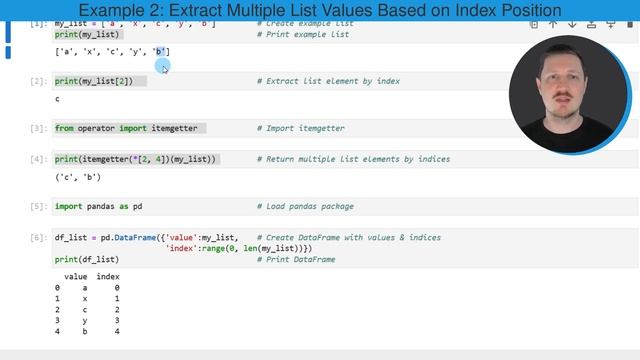 Access List Element by Index in Python (3 Examples) | Extract & Print | itemgetter() operator Modul смотреть онлайн