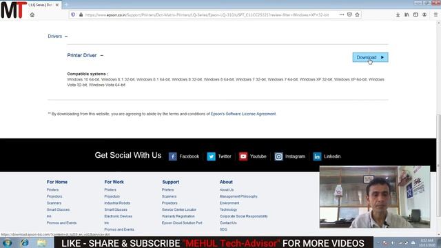 HOW TO DOWNLOAD EPSON LQ-310 PRINTER DRIVER FOR WINDOWS XP, WINDOWS 7 & WINDOWS 10 смотреть онлайн