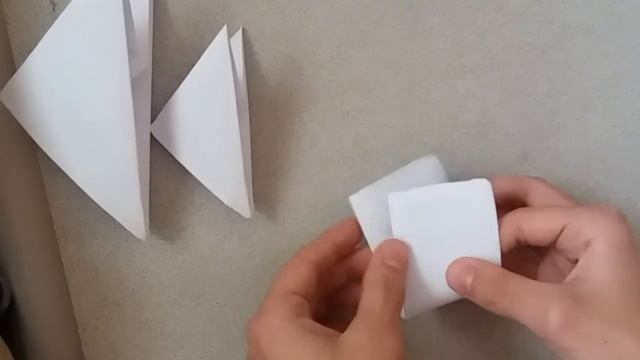 Make pieces (triangles) 3D Origami (8 size) / Uchburcham modulini 8 xil o'lchamda yasash смотреть онлайн
