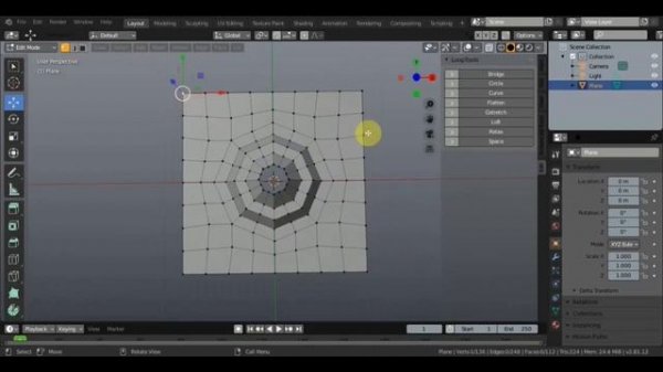 BLENDER 2.81 Addon Mesh Loop Tool.mp4