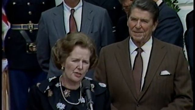 President Reagan Meeting With Prime Minister Margaret Thatcher On September 29, 1983