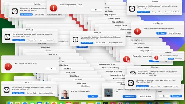 MacOS Sonoma Crazy Error