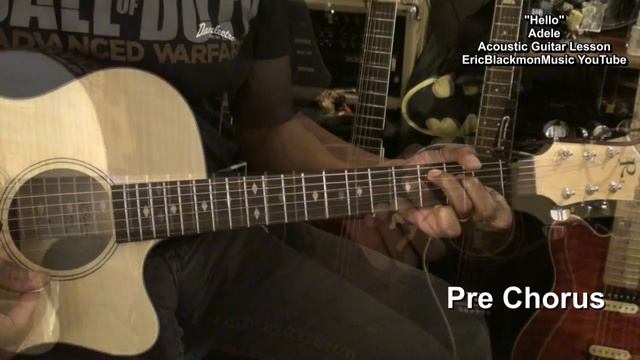 Adele HELLO Easy Chords Acoustic Guitar Lesson Tutorial COMPLETE SONG смотреть онлайн