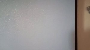 Декоративная отделка стен блёстками. Серебро