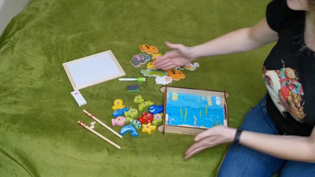 Игровой набор "Магнитная рыбалка 3 в 1 смотреть онлайн
