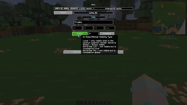 WAYPOINTS Y MINIMAPA MOD PARA MINECRAFT 1.12.2/1.16.5/1.18.2/1.19.2 смотреть онлайн
