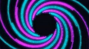 Футаж абстрактная ретро воронка