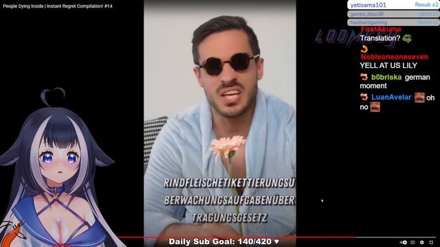 Lily speaks german and say rindfleischetikettierungsüberwachungsaufgabenübertragungsgesetz смотреть онлайн
