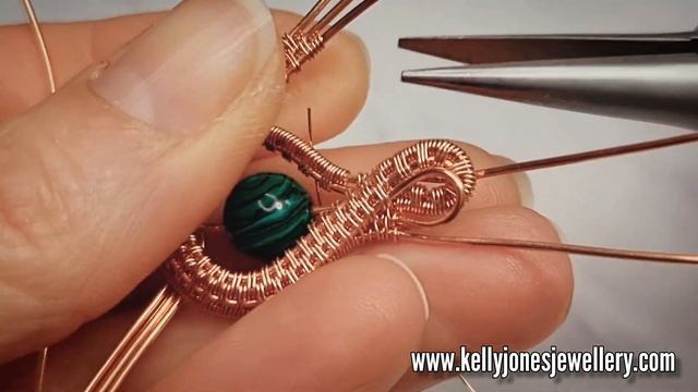 Wire Wrap Bead Pendant tutorial. смотреть онлайн