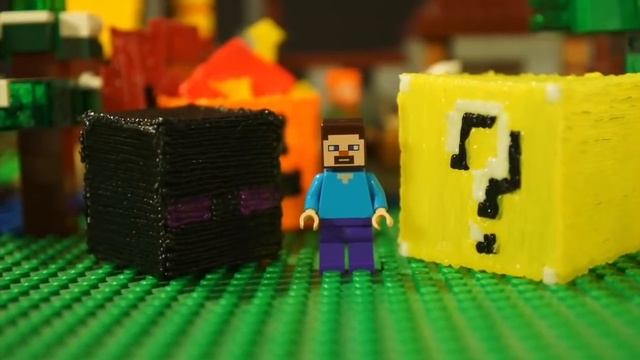 3Д Ручка и Лего НУБик Майнкрафт LEGO Minecraft - Анимация смотреть онлайн