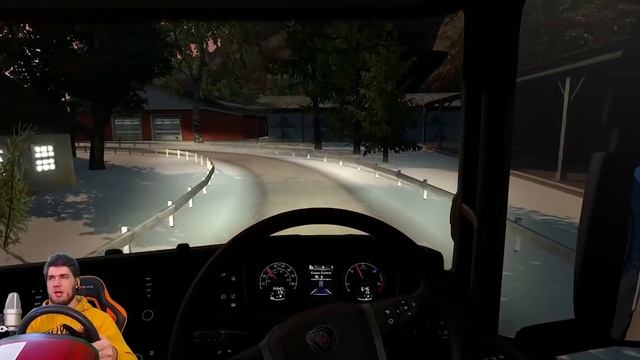 УЛЕТЕЛ С ДОРОГИ - ДОРОГИ СЕВЕРА в Euro Truck Simulator 2 + РУЛЬ смотреть онлайн