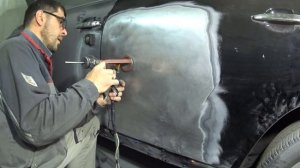 кузовной ремонт своими руками, рихтовка споттером