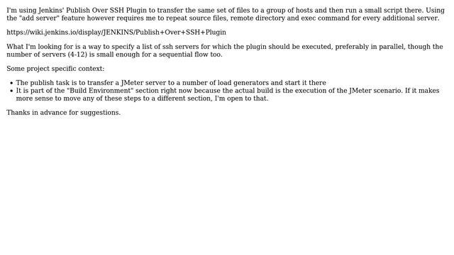 DevOps & SysAdmins: Jenkins: Publish Over SSH to multiple hosts without copy/paste смотреть онлайн