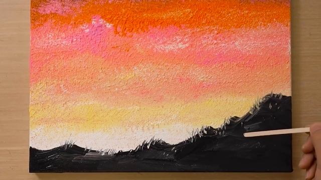 Cactus / Iron scrubber painting technique / Stamping painting смотреть онлайн