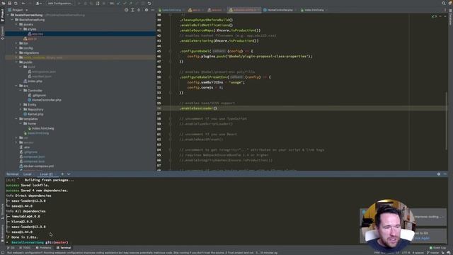 Aufbau einer Bestellverwaltung mit Symfony 5 → Folge 4: Webpack und Bootstrap 5 смотреть онлайн