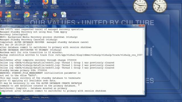 switchover standby database смотреть онлайн