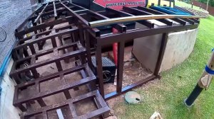 Подиум для спа-бассейна из ДПК