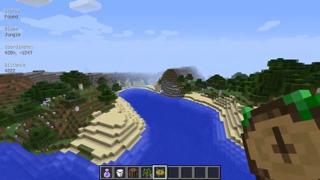 Обзор мода Nature's Compass - позволяет вам искать местоположение биома в любой точке мира