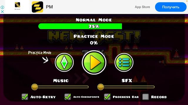 Егор на протяжении 22 минут и 44 секунд пытается пройти 3 лвла в Geometry Dash смотреть онлайн