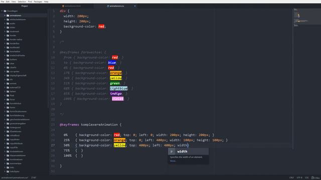 Komplexere Animationen mit @keyframes in CSS | Der ultimative HTML5 und CSS3 Komplettkurs смотреть онлайн