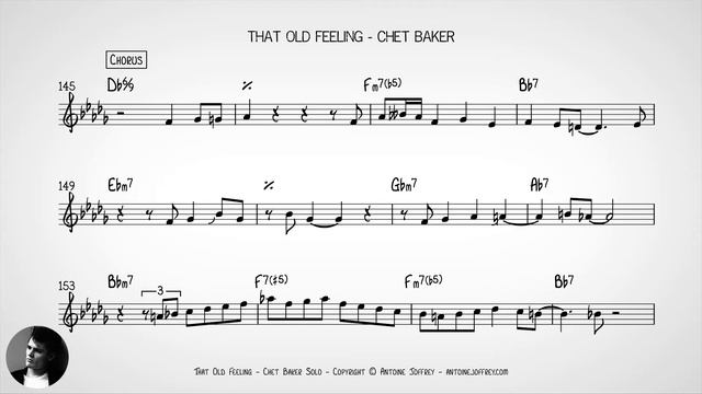 That Old Feeling - Chet Baker Transcription смотреть онлайн
