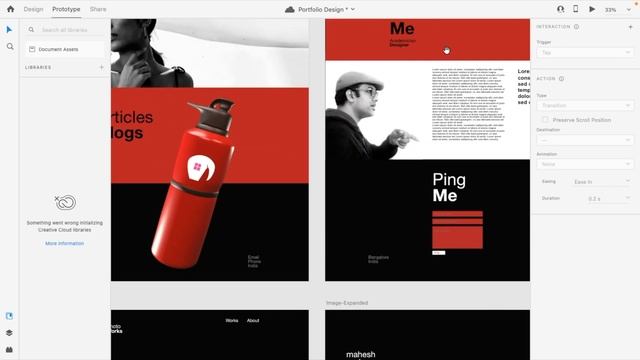 Create a working prototype in Adobe XD. смотреть онлайн