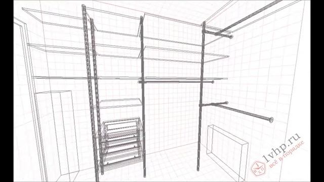ЗАКАЗ 170616-01, Гардеробная 1 этаж, Гардеробная 2 этаж, Встроенный шкаф-купе смотреть онлайн
