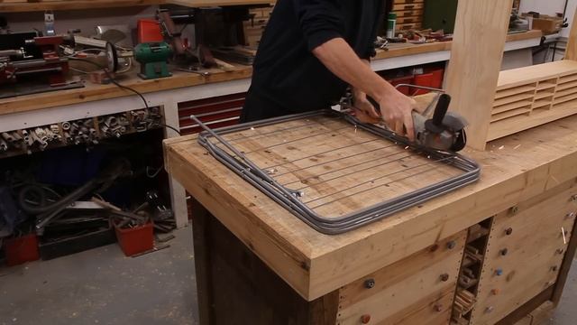 Craft Supplies Storage Rack Made Out Of Scrap