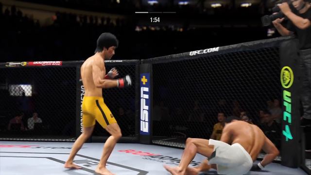 AMAZING!!! UFC4 | Bruce Lee vs Cung Le (EA Sports UFC 4) смотреть онлайн