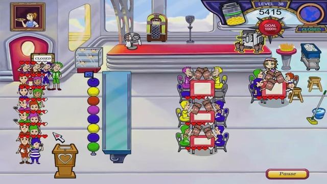 Diner Dash 3: Flo on the Go Walkthrough - Level #38 - Blimp - Bar Seating смотреть онлайн
