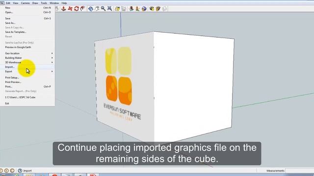 3D Cube Design using Google SketchUp смотреть онлайн