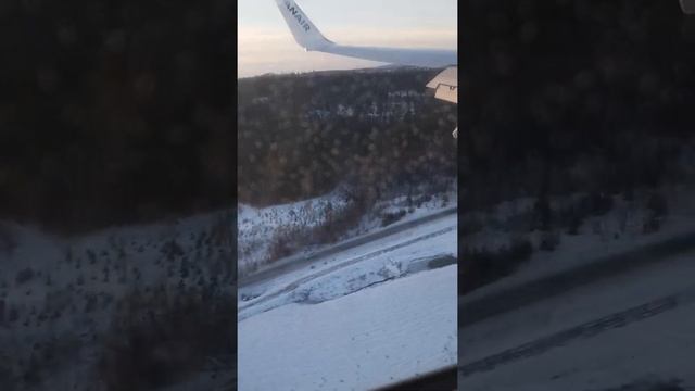 Landing - Oslo Sandefjord Torp 2021 Boeing 737-800 winter смотреть онлайн