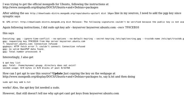 Authenticating and adding public key for apt (2 Solutions!!) смотреть онлайн
