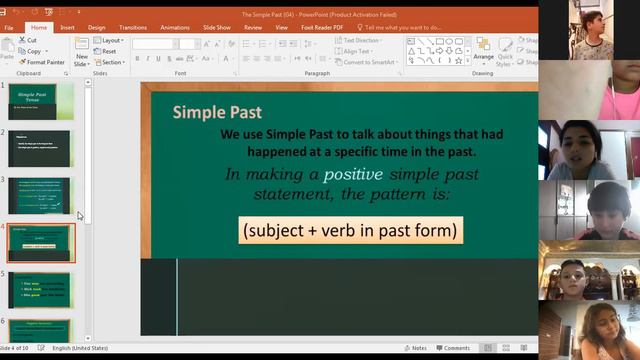 Zoom Session G4E-The Simple Past Positive Negative Question-Part 1 смотреть онлайн