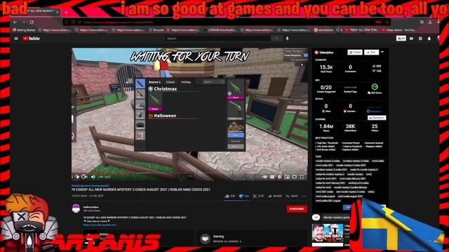 *9 CODES* ALL NEW MURDER MYSTERY 2 CODES JANUARY 2023 | ROBLOX MM2 CODES 2023 *UPDATED* смотреть онлайн