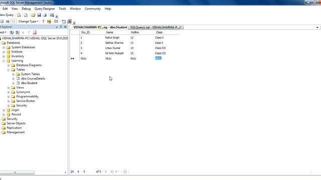 How To Use 'Where' Clause In SQL Server 2008