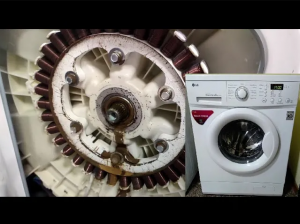 Ремонт стиральной машины LG с инверторным двигателем. Замена подшипников и сальника. Своими руками.
