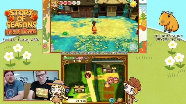 XSEED XSTREAM: STORY OF SEASONS: Trio of Towns Gameplay! смотреть онлайн