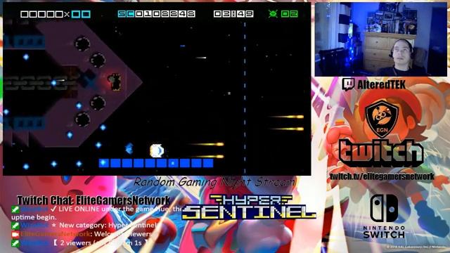 Hyper Sentinel (Switch) - Random Night Gaming (02-25-21) смотреть онлайн