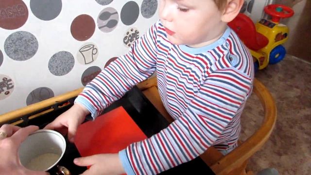 Развивающие игры дома для детей 1-2-3 года и старше. Детские аппликации из манки. смотреть онлайн