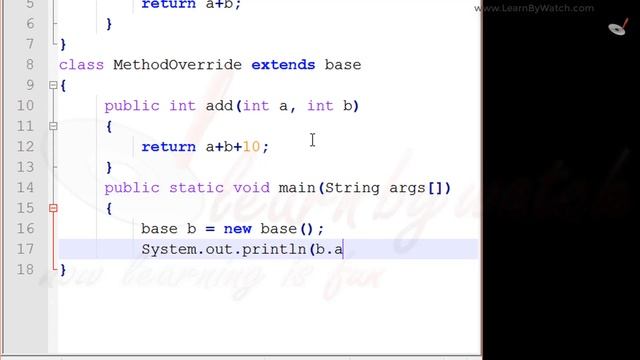 Method Overriding in JAVA | Learn JAVA with Practical Examples | Vineet Agrawal смотреть онлайн